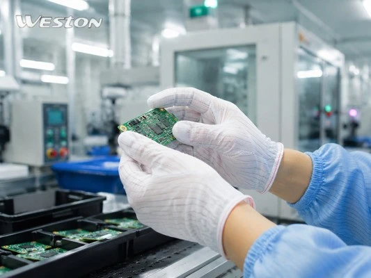 Double-sided ESD Gloves in use