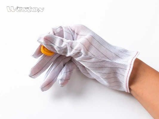 hand is on Weston's Double-sided ESD Gloves
